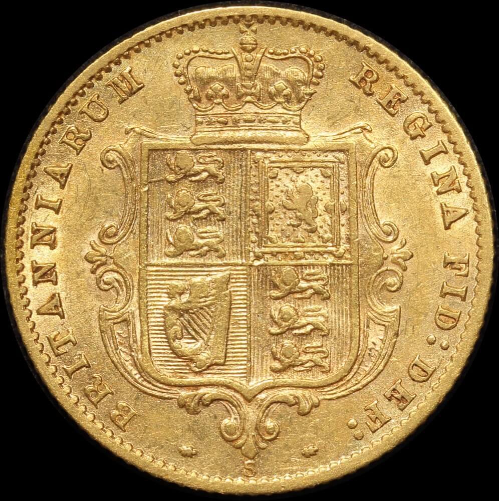 1872 Sydney Young Head Half Sovereign good VF