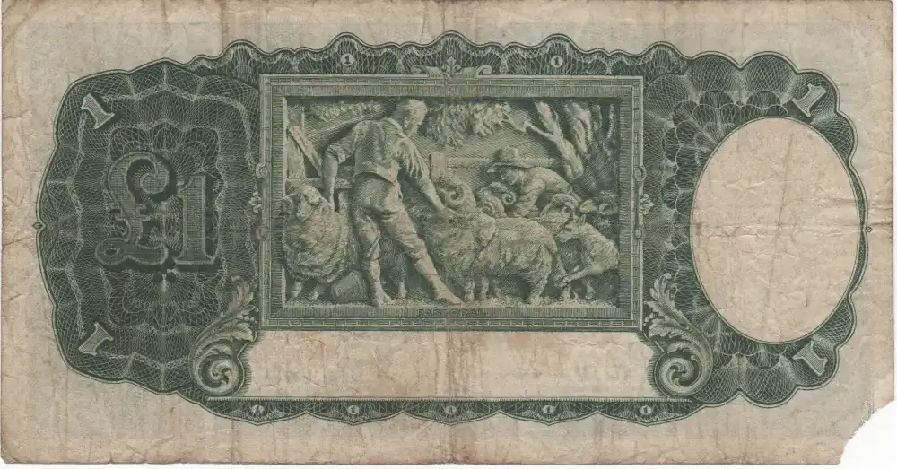 1933 One Pound Riddle/Sheehan R28 Very Good