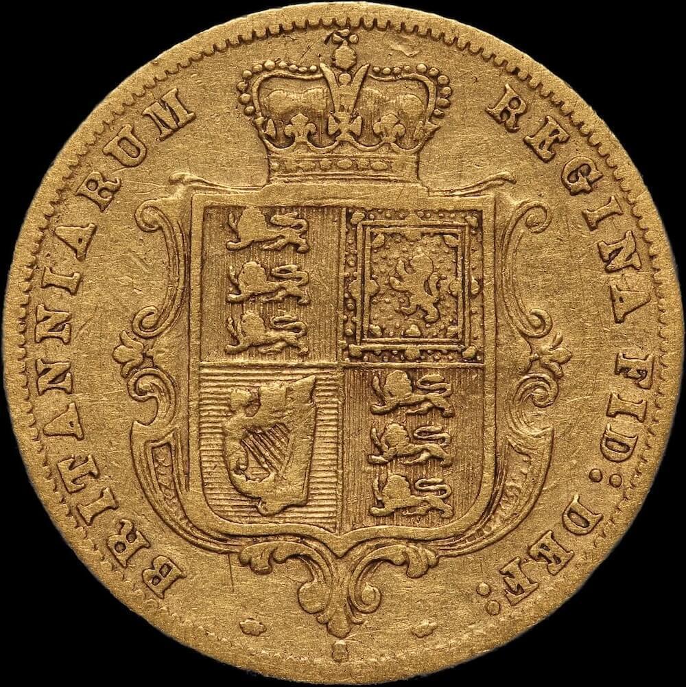 1875 Sydney Young Head Half Sovereign Fine