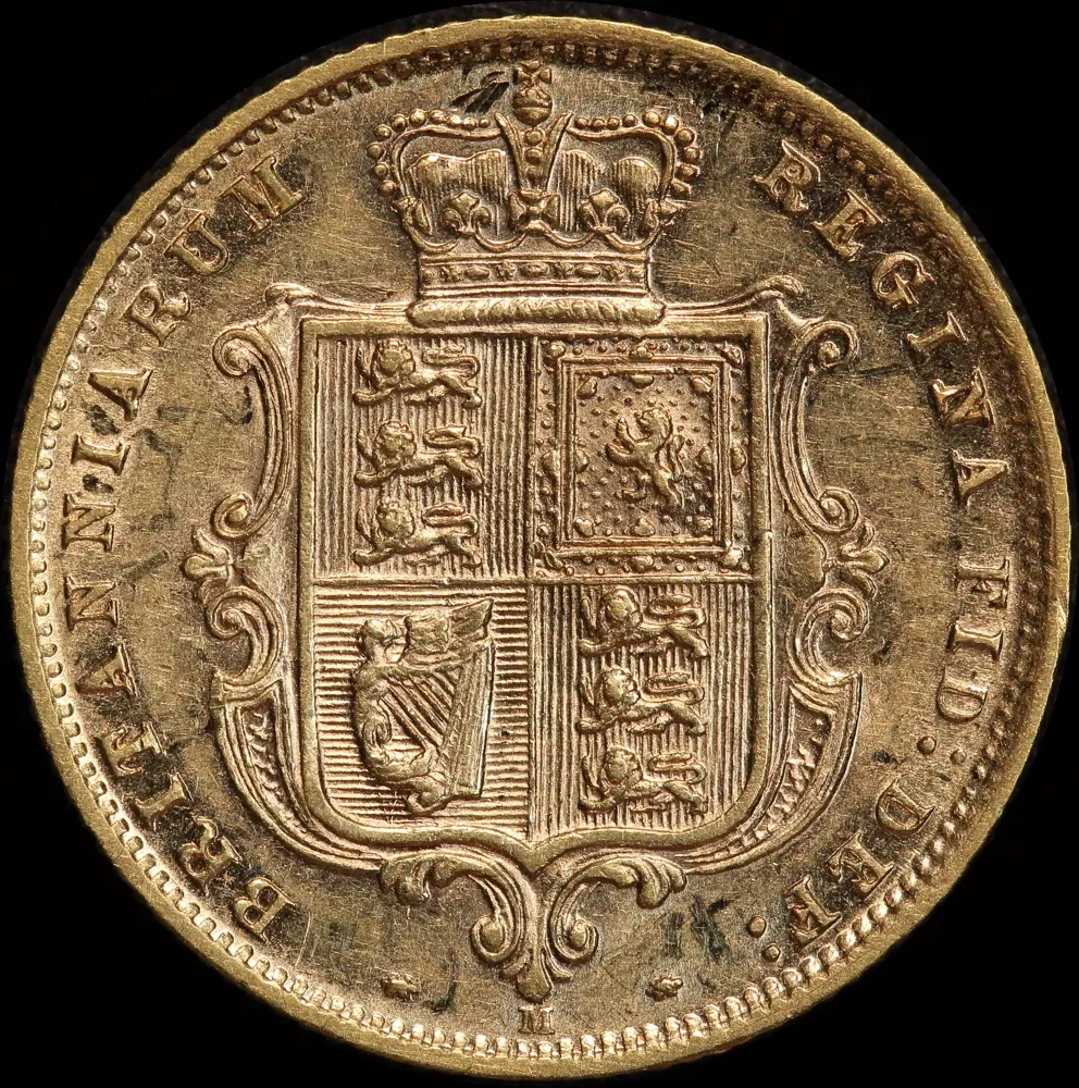 1877 Melbourne Young Head Half Sovereign good VF