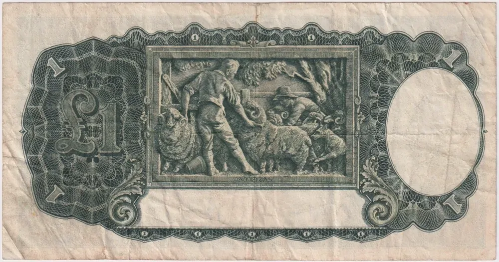 1938 One Pound Sheehan/McFarlane R29 about VF