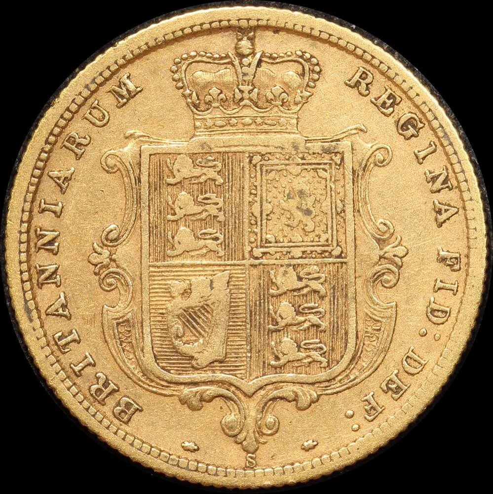1880 Sydney Young Head Half Sovereign Type 5/4 AVF