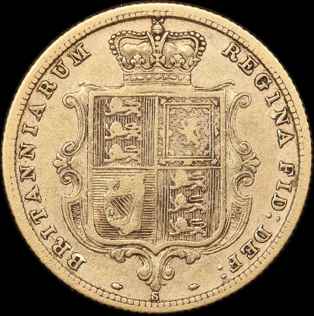 1880 Sydney Young Head Half Sovereign Fine