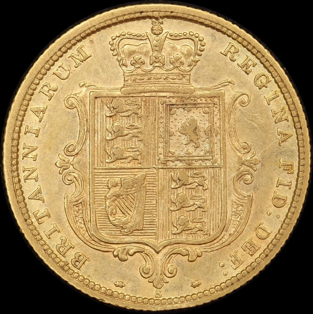 1880 Sydney Young Head Half Sovereign PCGS AU50