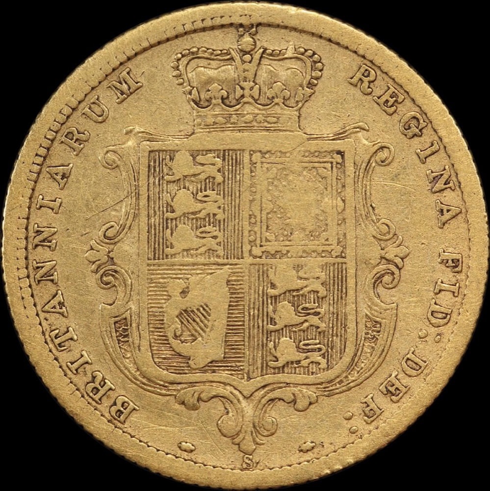 1880 Sydney Young Head Half Sovereign Very Good