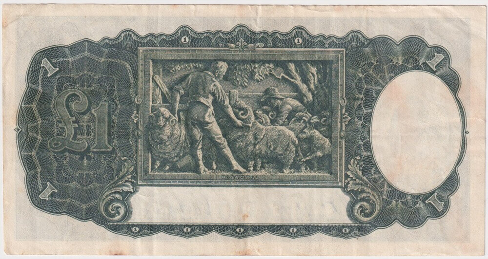 1938 One Pound Sheehan/McFarlane R29 Very Fine