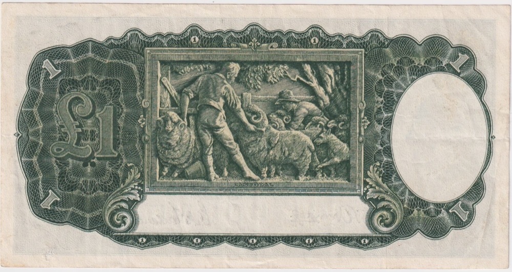 1942 One Pound Armitage/McFarlane R30A about EF