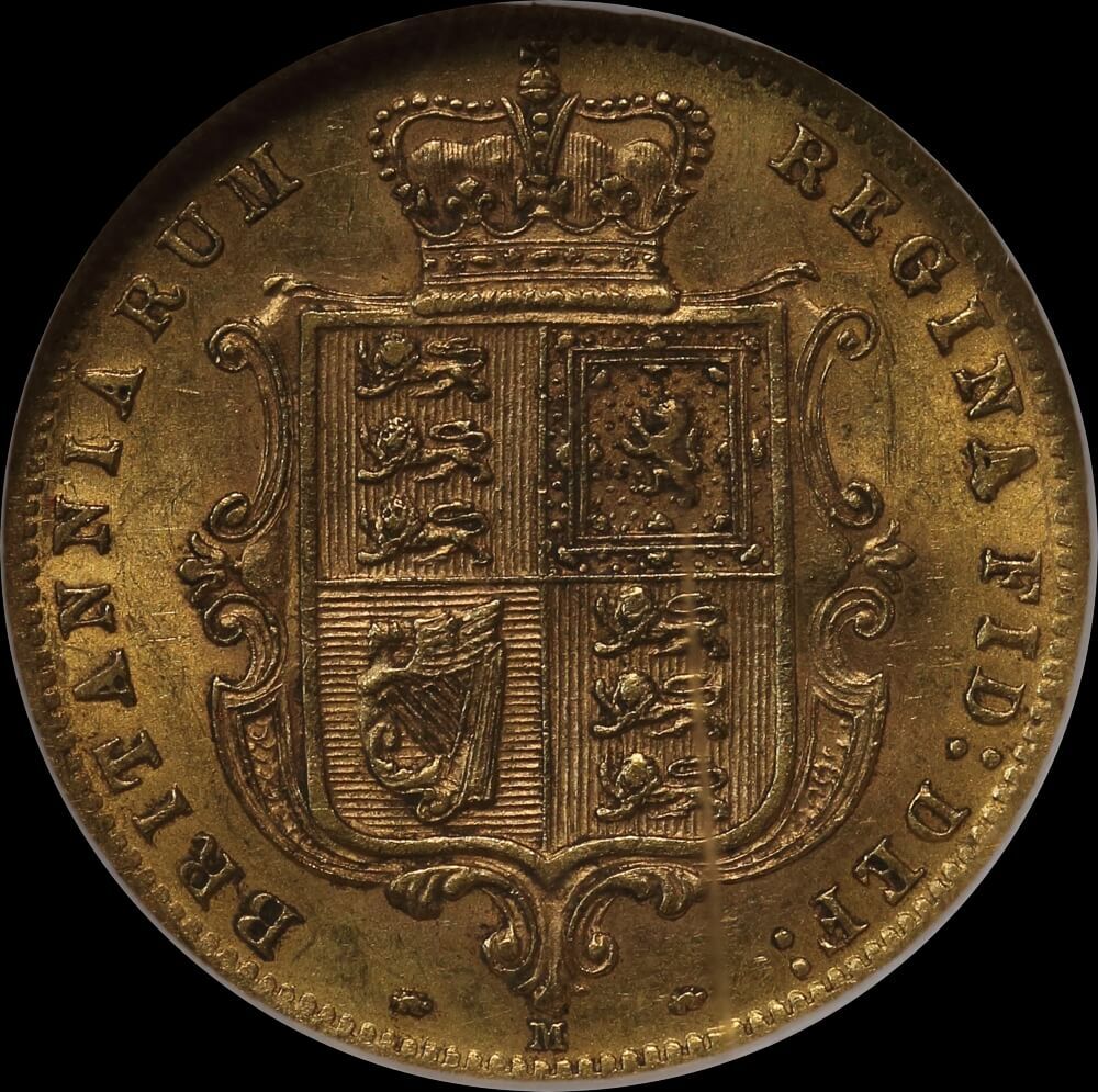 1882 Melbourne Young Head Half Sovereign NGC AU58