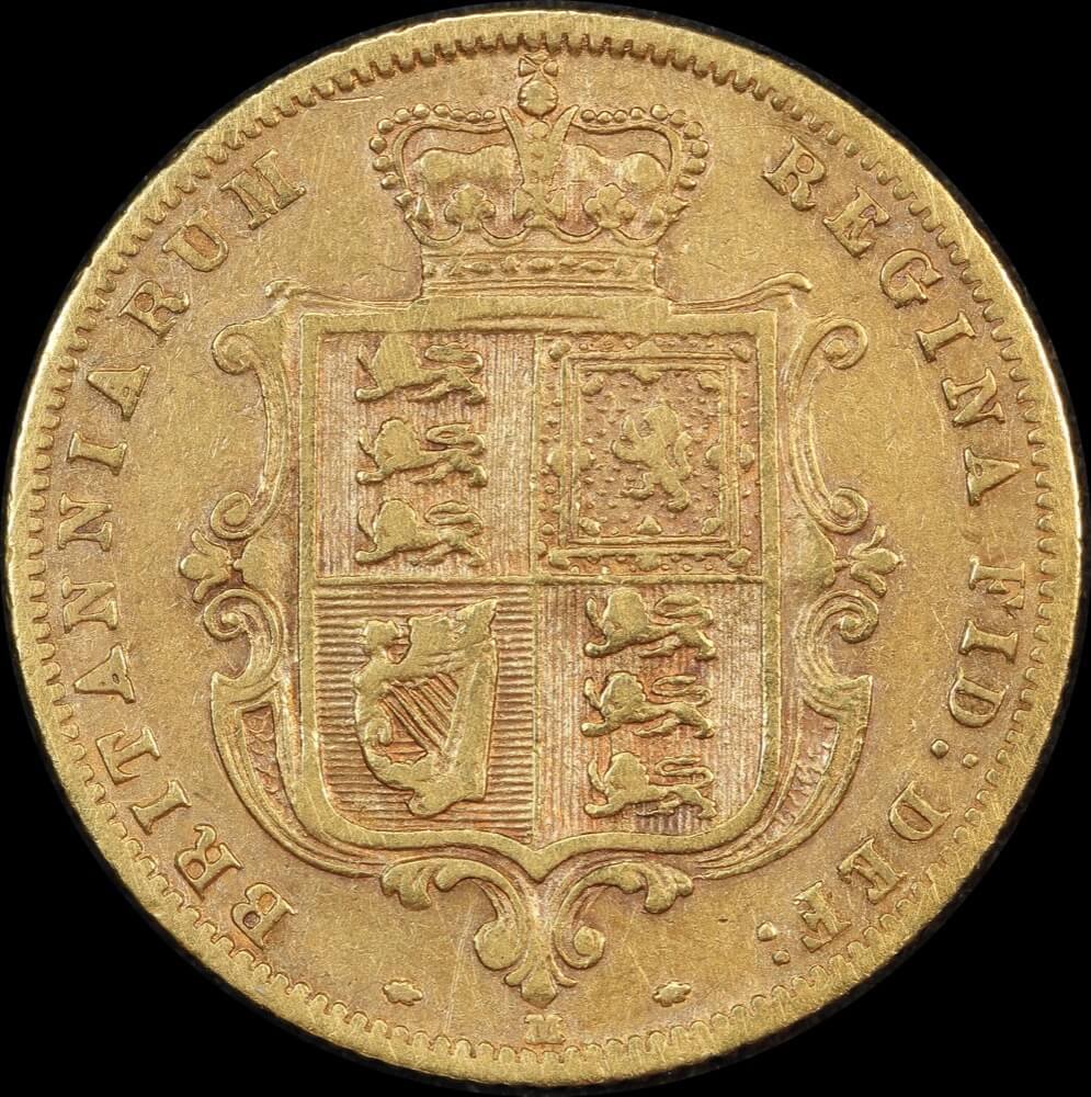 1882 Melbourne Young Head Half Sovereign AVF