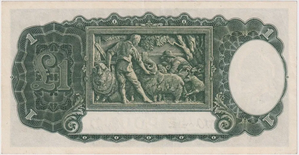 1942 One Pound Armitage/McFarlane R30A Extremely Fine