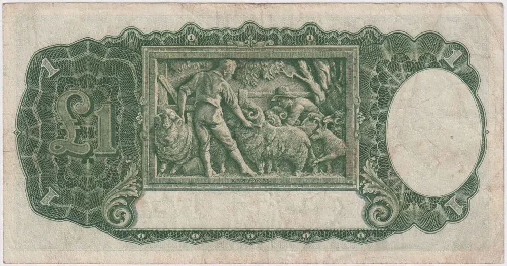 1942 One Pound Armitage/McFarlane R30A Fine