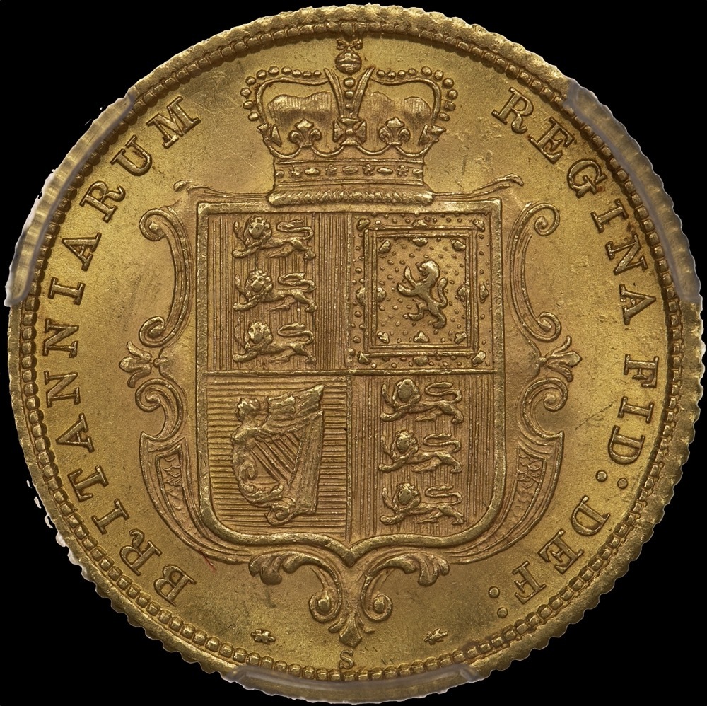 1883 Sydney Young Head Half Sovereign Unc (PCGS MS61) product image
