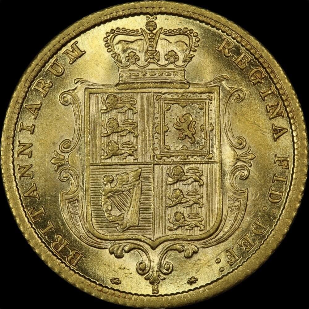 1883 Sydney Young Head Half Sovereign Unc (PCGS MS62)
