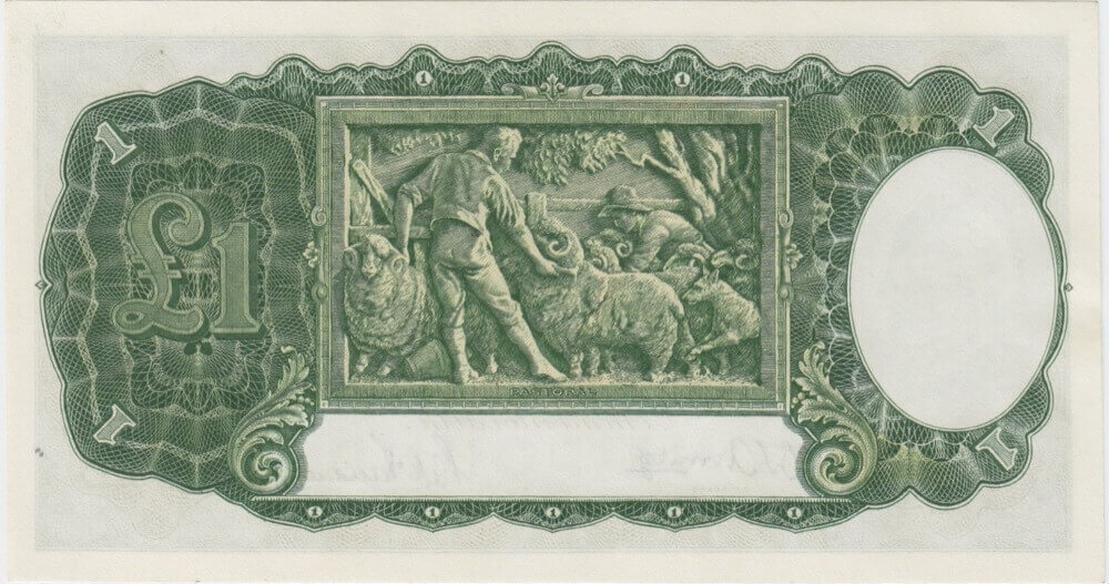 1942 One Pound Armitage/McFarlane R30A Uncirculated