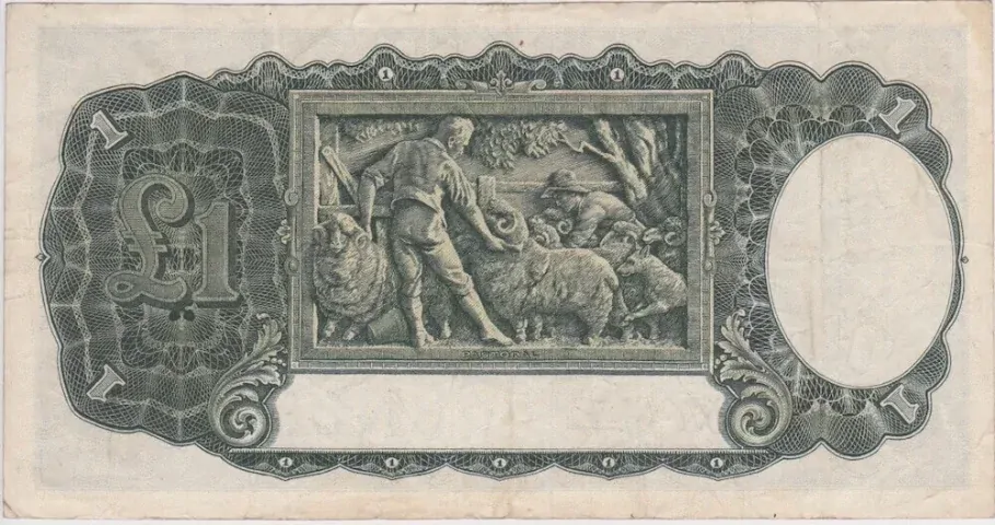 1942 One Pound Armitage/McFarlane R30A Very Fine