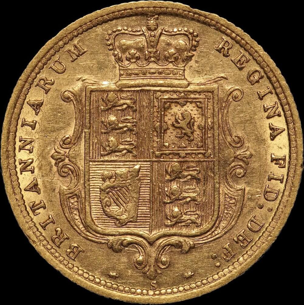 1886 Sydney Young Head Half Sovereign Very Fine
