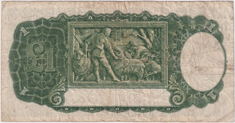 1942 One Pound Armitage/McFarlane R30A Very Good