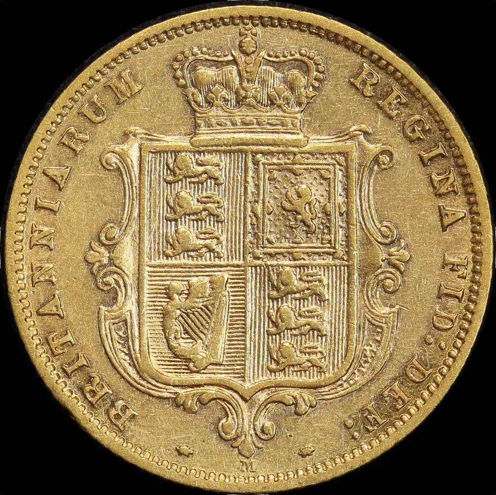 1886 Melbourne Young Head Half Sovereign about VF