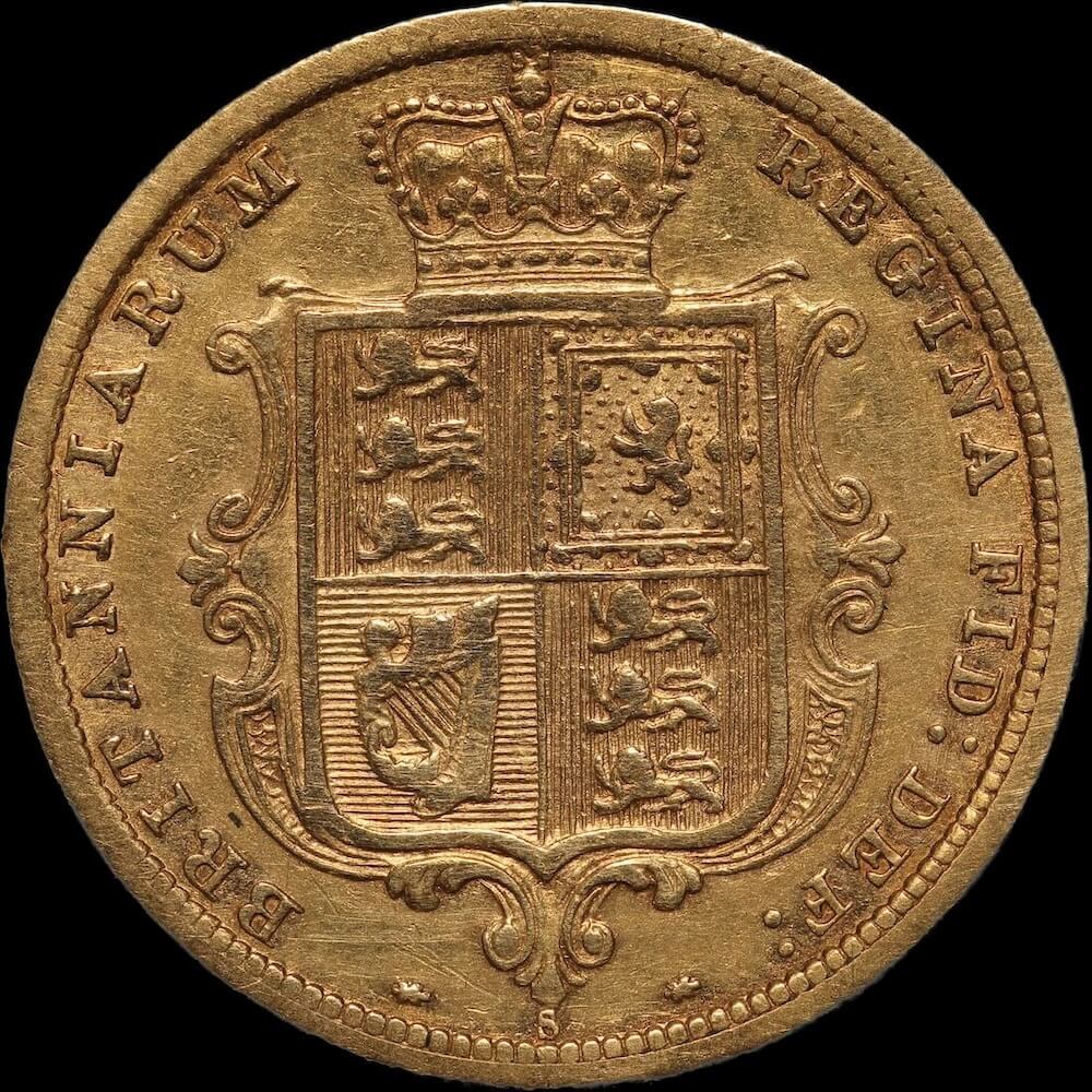 1887 Sydney Young Head Half Sovereign Fine