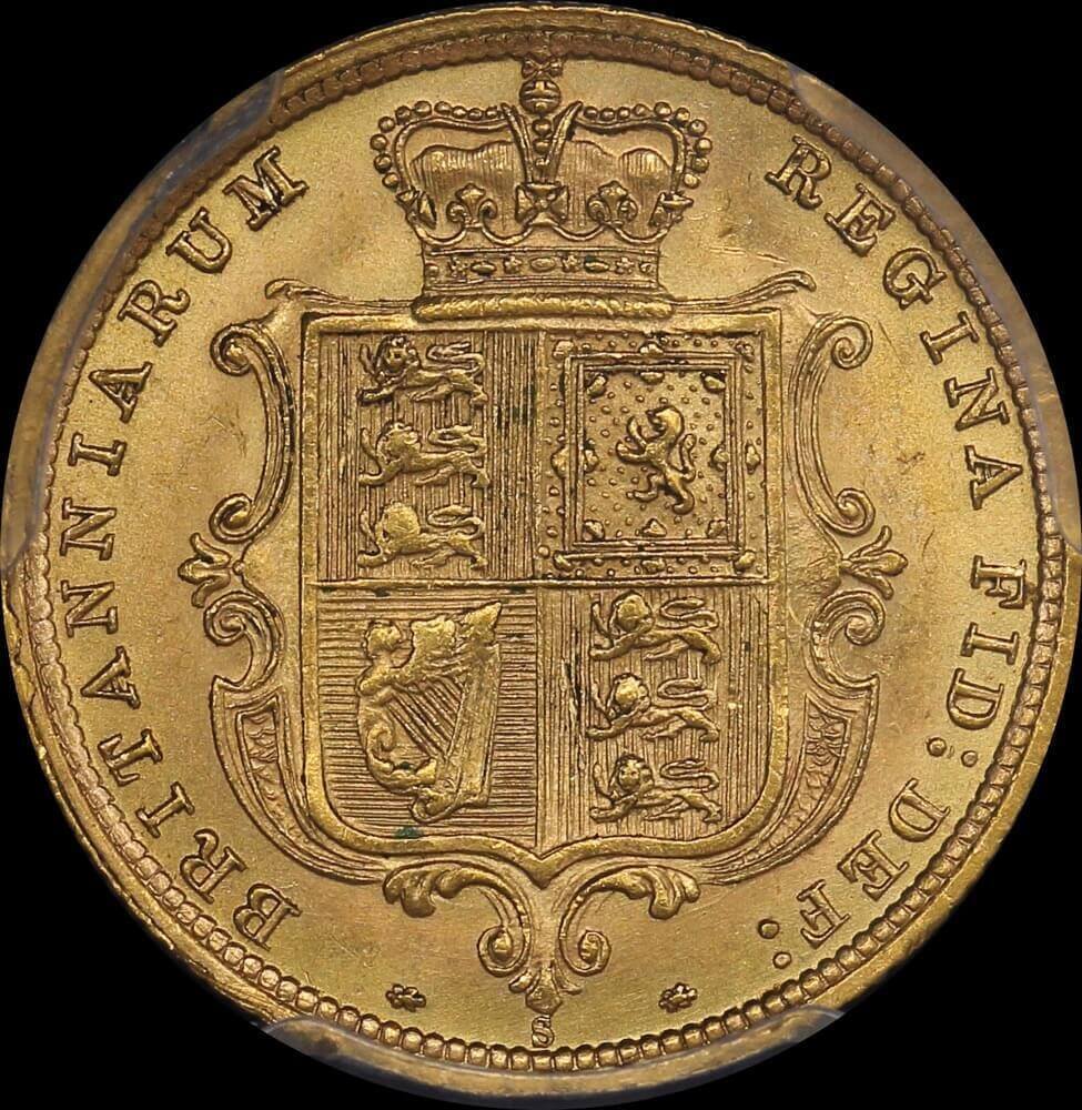 1887 Sydney Young Head Half Sovereign Unc (PCGS MS62)