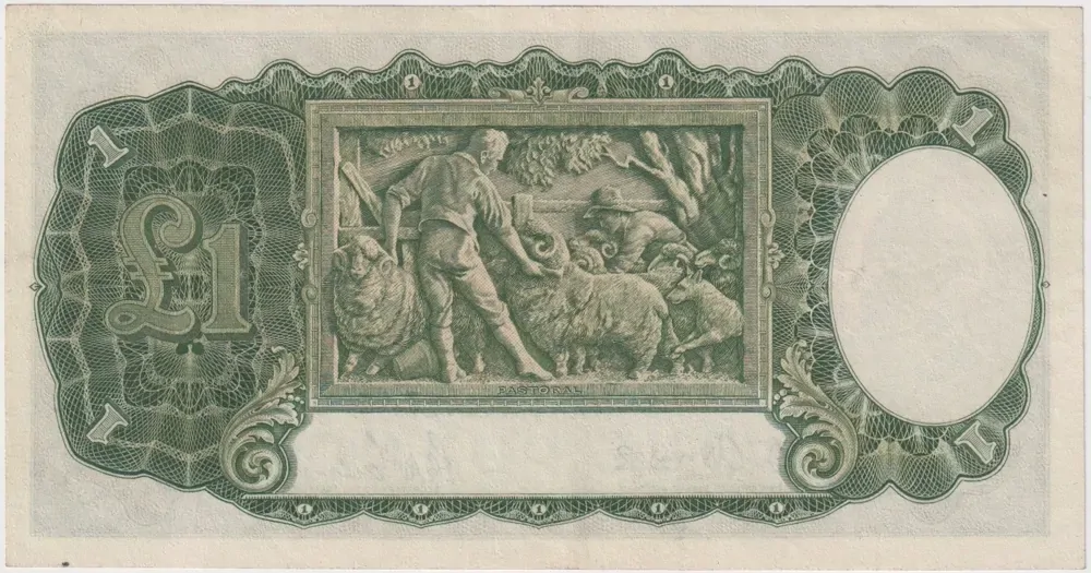 1942 One Pound Armitage/McFarlane R30b Extremely Fine