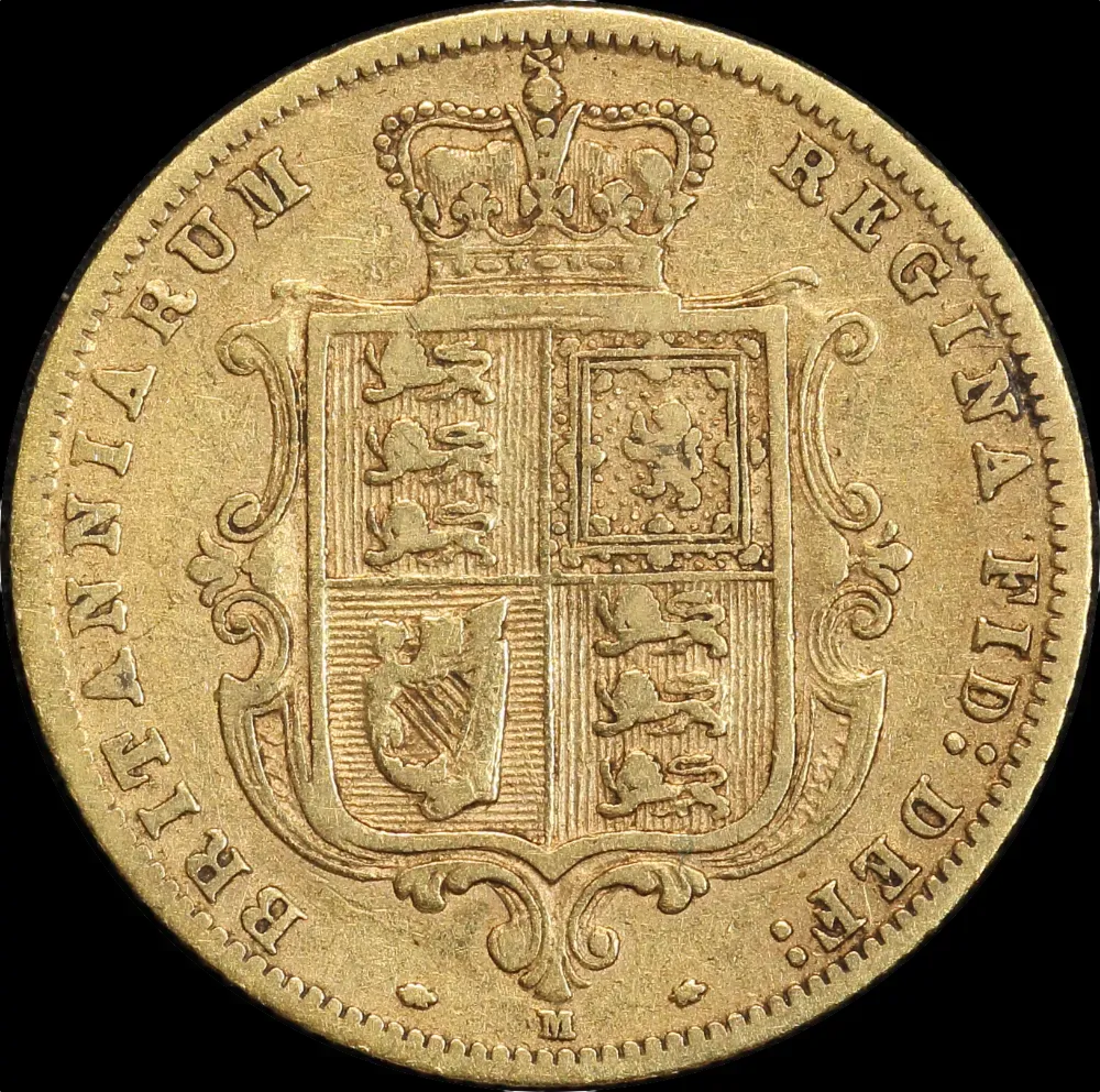 1887 Melbourne Young Head Half Sovereign Very Good