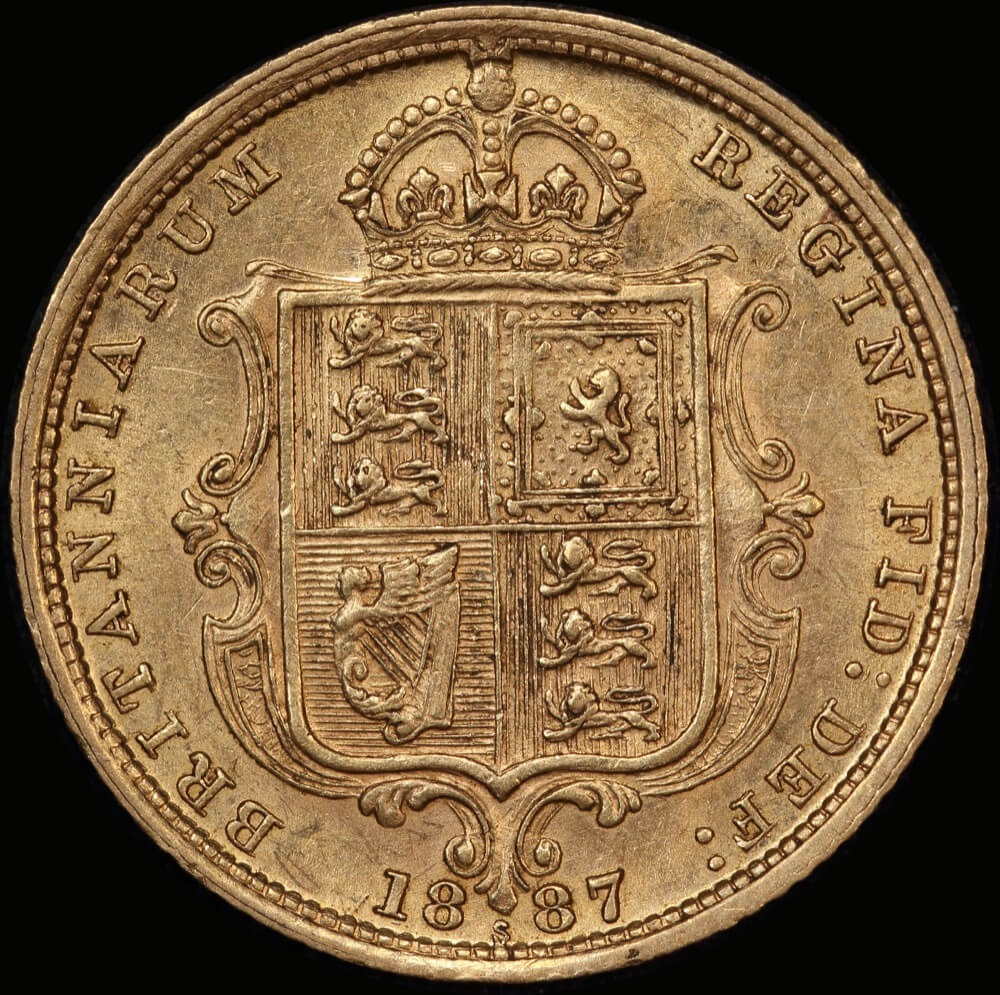 1887 Sydney Jubilee Head Half Sovereign good VF