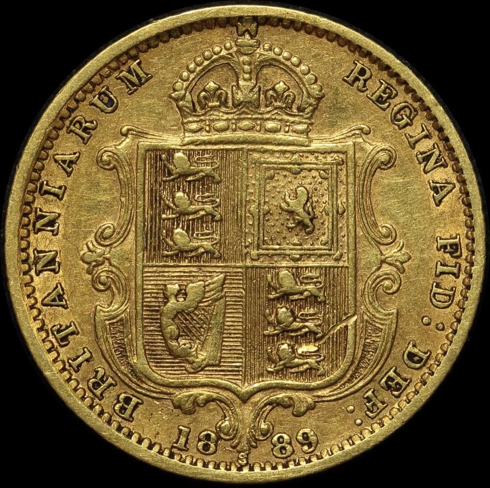 1889 Sydney Jubilee Head Half Sovereign about VF