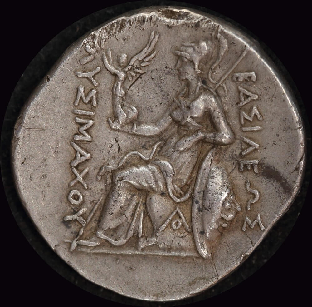 Ancient Greece (Thrace) Lysimachus 305BC Silver Drachm M# 336 good VF