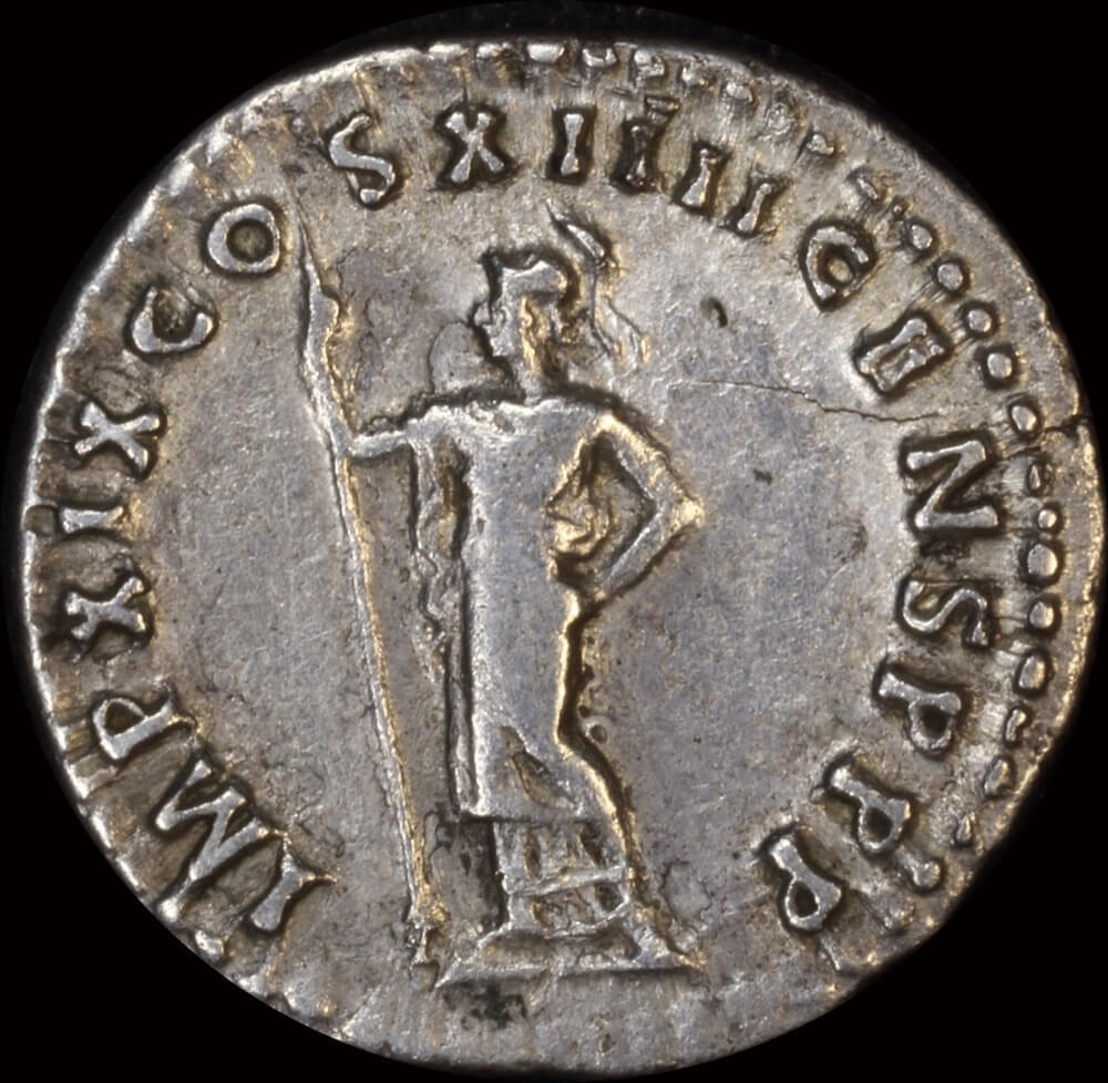 Ancient Rome (Imperial) 88 89 AD Domitian Silver Denarius Minerva RIC I# 669 good VF product image