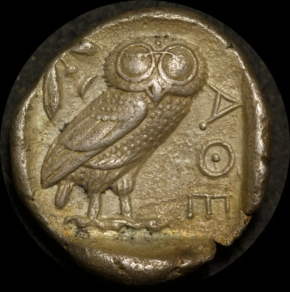 Ancient Greece (Attica, Athens) 449 ~ 413BC Silver Tetradrachm Kroll#8 good VF product image