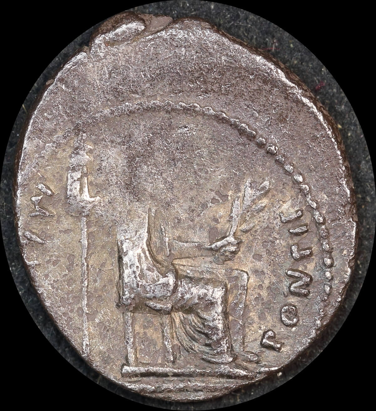 Ancient Rome (Imperial) AD 14 - AD 37 Tiberius Silver Denarius Livia RIC I# 30 Fine product image