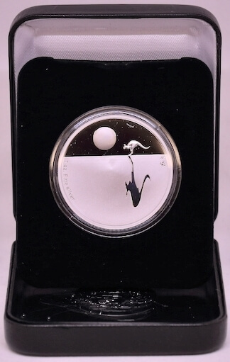 2010 1 Dollar Silver BU Coin Kangaroo at Sunset F15 Privy Mark product image