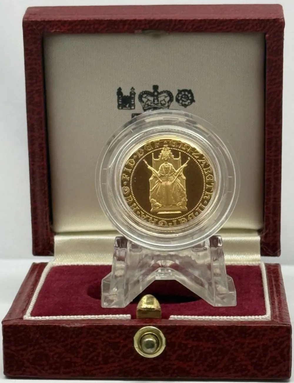 Elizabeth II 1989 Gold Proof Sovereign 500th Anniversary