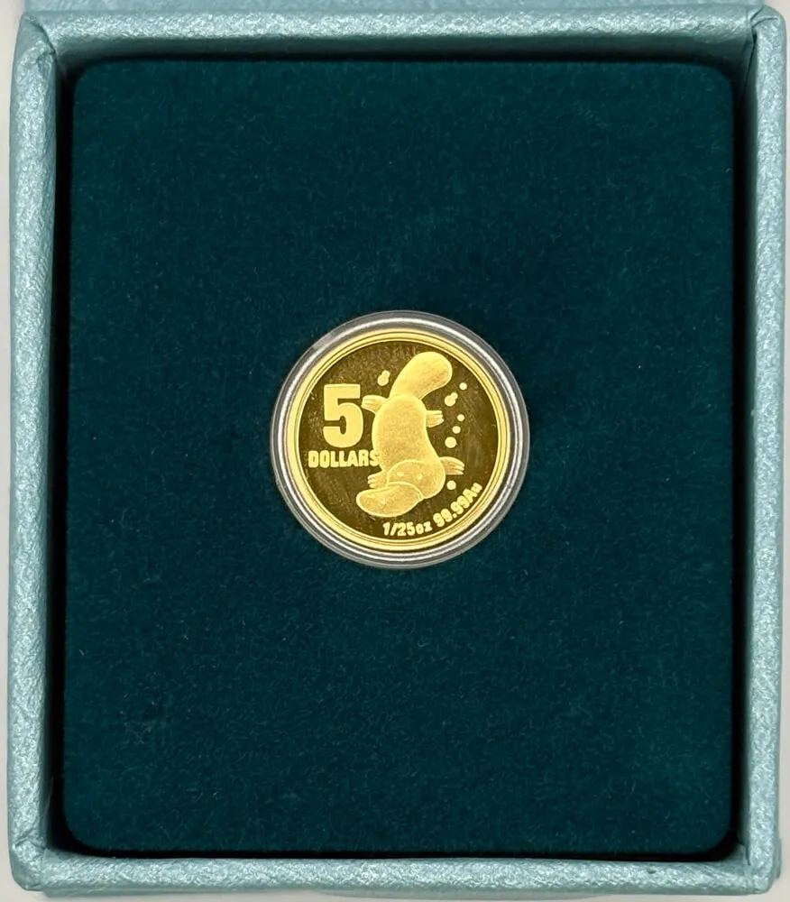 2009 Gold $5 Proof Little Dinkums Petey Platypus