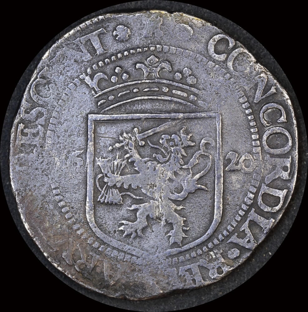 Netherlands (Zeeland) 1620 Silver Rijksdaalder ex Batavia Shipwreck Dav# 4844 Fine