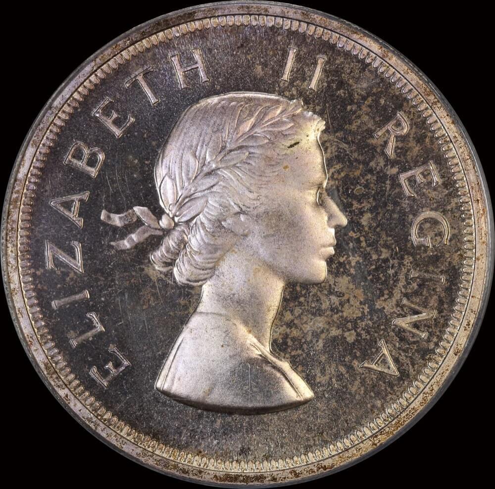 South Africa 1959 Silver 5 Shillings KM#52 PCGS PR65 product image