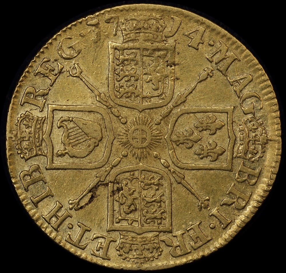 1714 Gold Guinea Anne S#3574 good VF product image