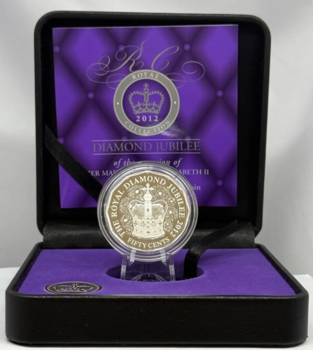 2012 Silver 50 Cent Proof Coin Diamond Jubilee product image