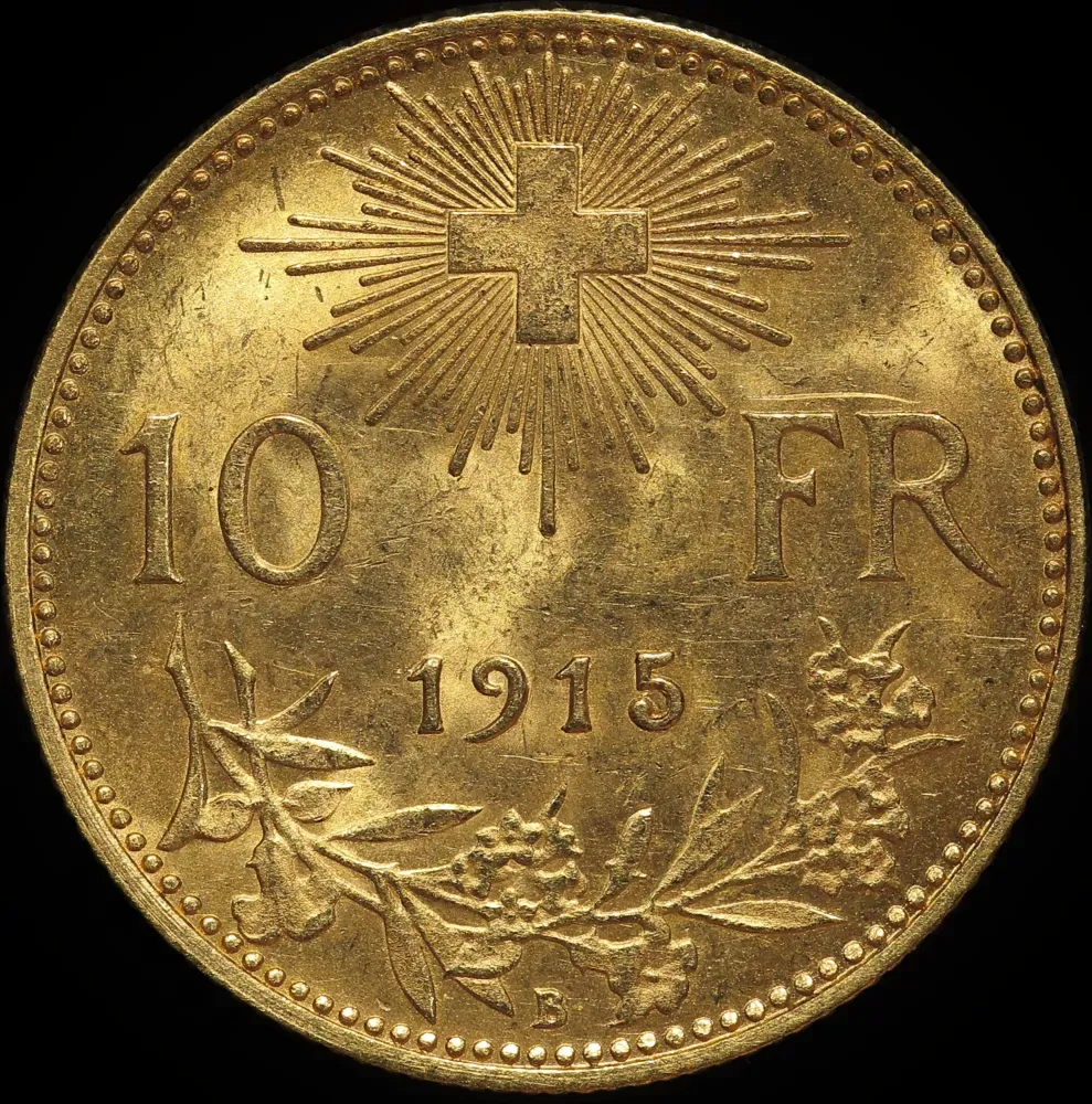 Switzerland 1915 10 Francs KM# 36 Uncirculated product image