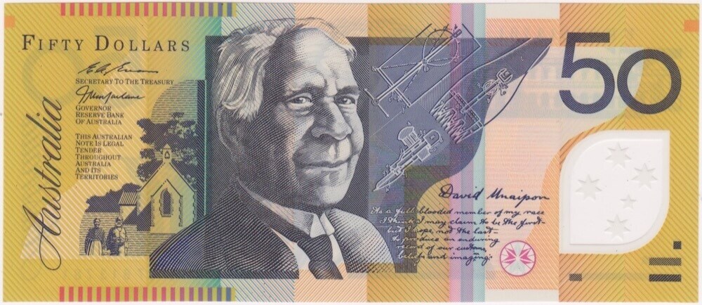 1997 $50 Note Macfarlane/Evans JC97 Last Prefix R518aL Uncirculated