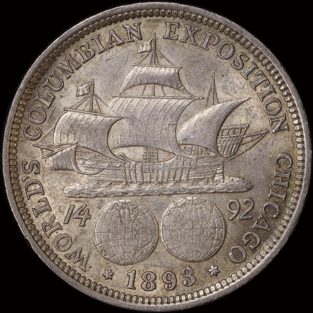 USA 1892 Silver Half Dollar Colombian Exposition about Unc product image