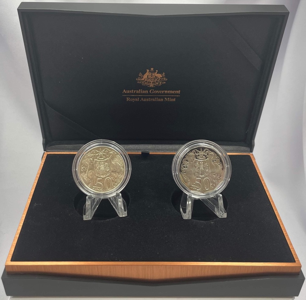 Australia 2015 2 Coin Proof Set 50th Anniversary 50.50