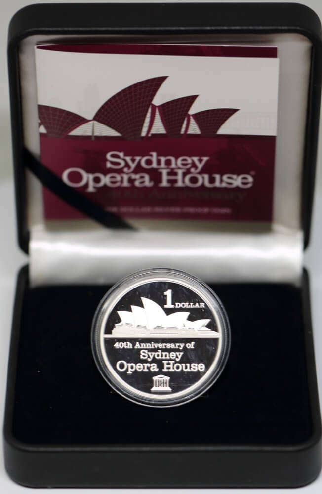 Australia 2013 One Dollar Silver Proof Opera House 40th Anniversary product image