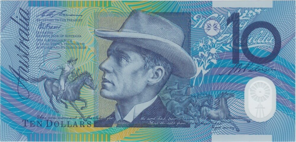 1994 $10 Note Fraser/Evans Grey Dobell R316bi Uncirculated
