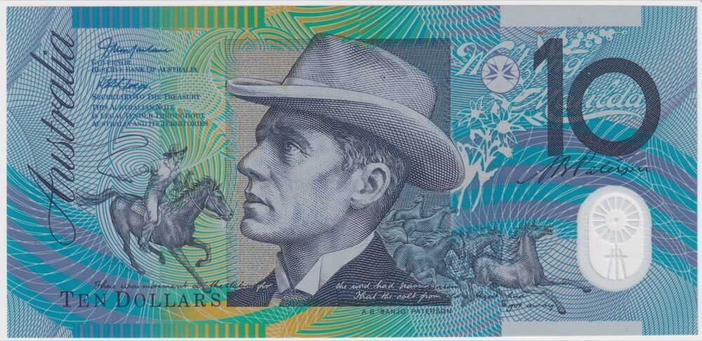 2002 $10 Note AA02 First Prefix MacFarlane/Henry R320aF Uncirculated