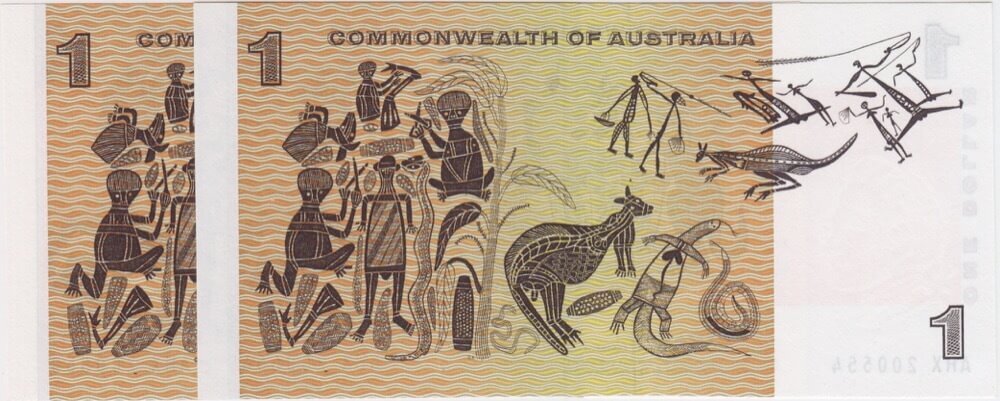 1968 $1 Note Consecutive Pair Coombs/Randall R72 Uncirculated