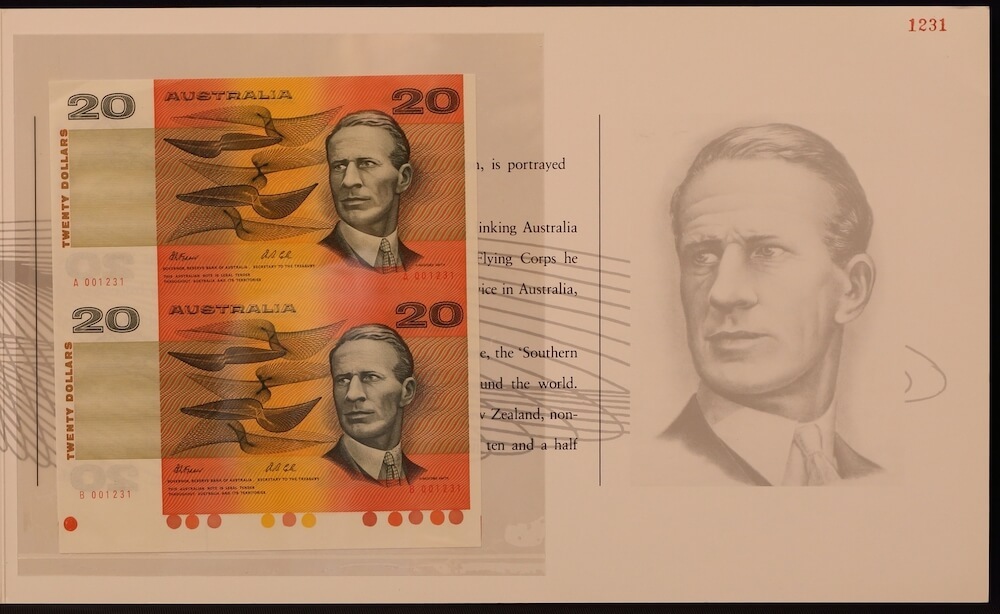 1993 Twenty Dollar Uncut Vertical Pair Red Serials
