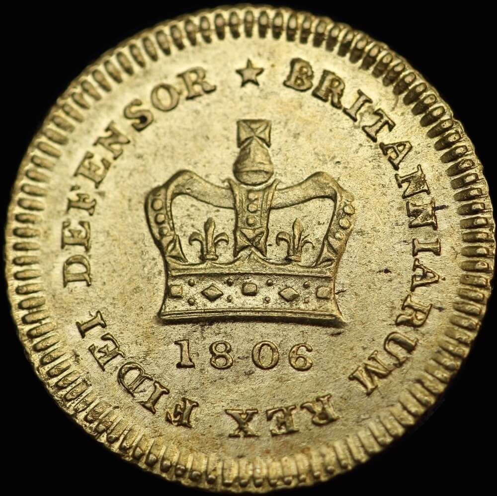 1806 Gold Third Guinea George III S#3740 EF product image