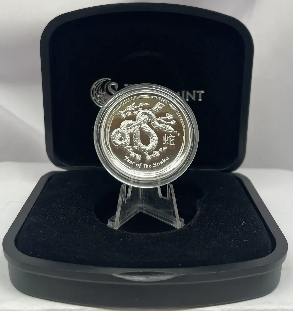 2013 Silver 1 Ounce High Relief Proof Lunar Year of the Snake